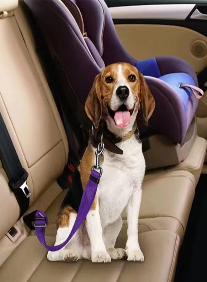 WenTigDY Dog Seat Belts 2 Pack Dog Car Seat Belts Adjustable Seat Belt for Car, Dog Seatbelt, Seat Belt for Dogs in Car Pet Seat Belts for Dogs, Cats and Pets(Black Pink) - Image 4
